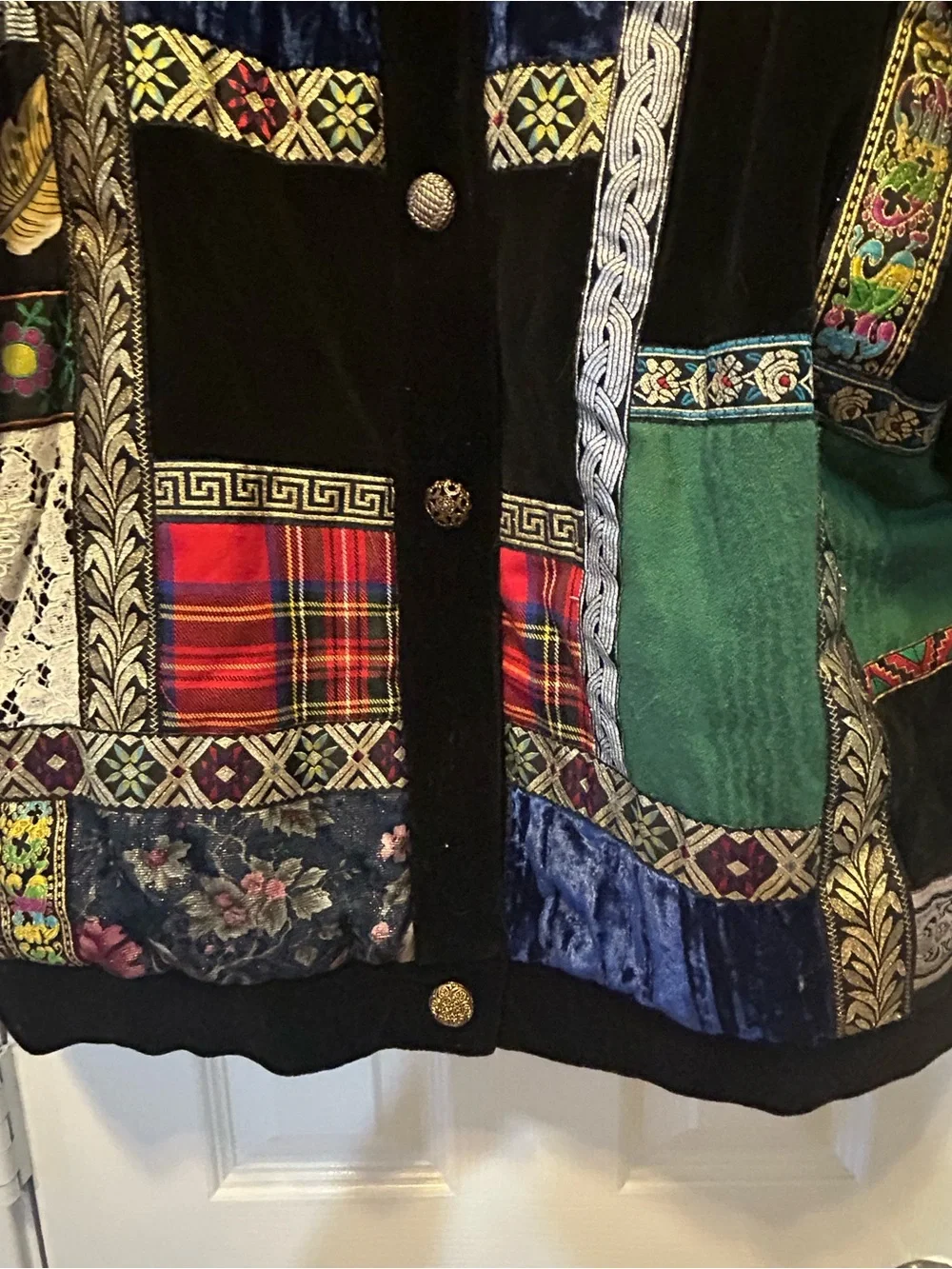 Vintage Preston and York Sport Patchwork Bomber Jacket - Multicolor